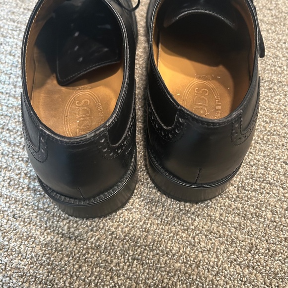 Tod's Black Leather Oxfords - Picture 14 of 15